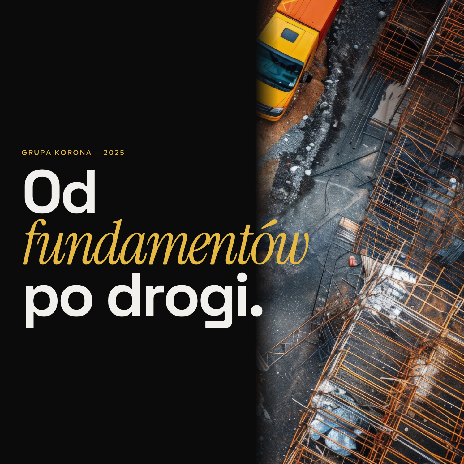 Strona firmowa dla firmy budowlanej z branży robót ziemnych i transportu